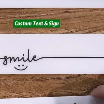 Tell customers that they can customize the text and sign on the box