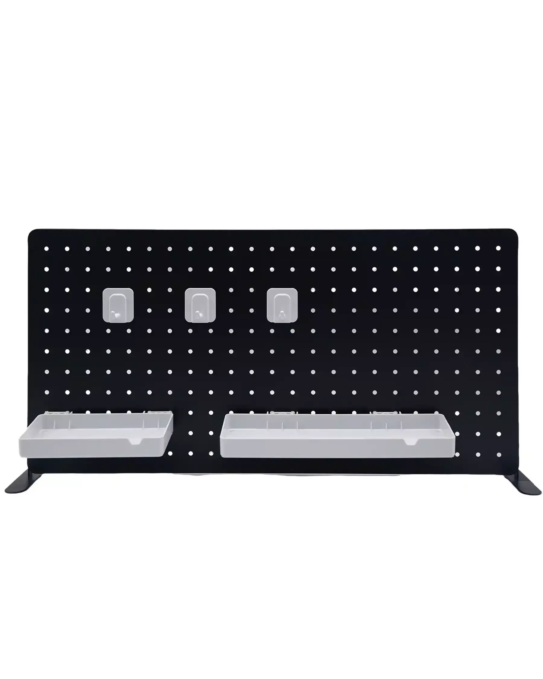 A featured product image of Black Metal Desk Pegboard