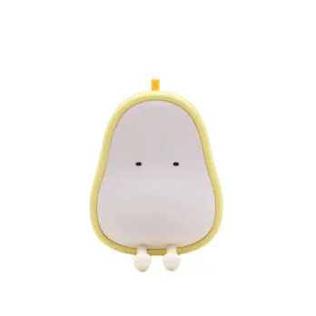 Front view of yellow pear night light